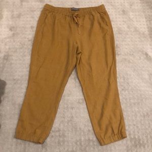 JCrew Point Sur NWT 16T khaki linen seaside pant